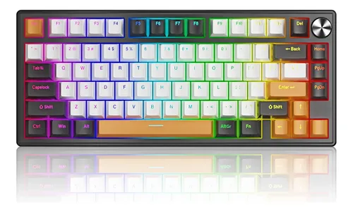 Teclado Mecánico Gamer,75%,cable Usb,rgb, Teclado Pc,latino