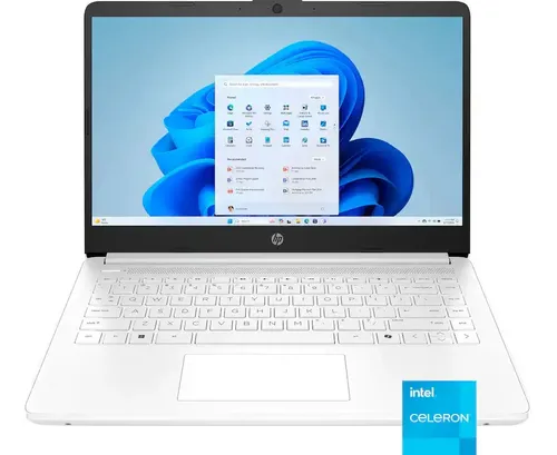 Laptop HP 14-dq0760dx Intel N4020, 4 GB DDR4 Ram, 128 GB Emmc 14 Wxga Hd, W11, plata natural - Regalo - Mochila