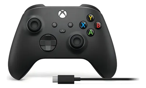 Control Inalámbrico Xbox Series X/s/one Carbon Black con Cable Usc C Negro
