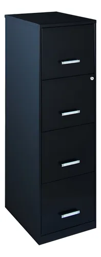 Archivero Metálico 4 Gavetas Carta Negro Hirsh