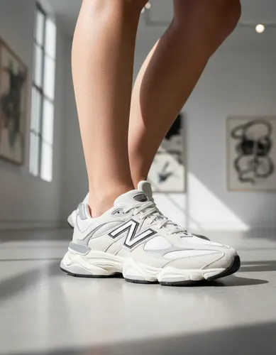 Tenis New Balance 9060 Sea Salt/black Blanco Casual