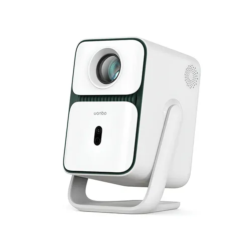 Wanbo Proyector T2 Ultra Android 11, 500 Ansi, 1080p Nativa, Proyección Giratoria De 120°, Dual-bass Diaphragms
