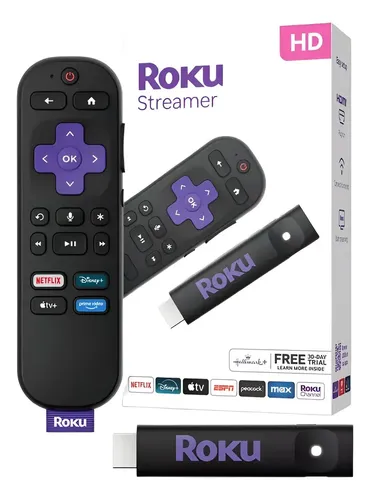 Roku 3840s2 Streaming Stick Hd Con Control Remoto Por Voz Negro De Voz