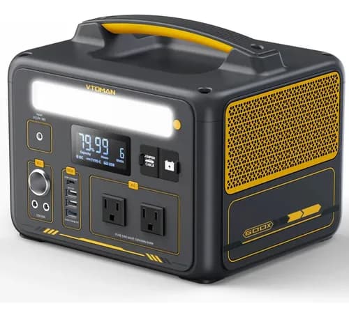 Generador Electrico Solar Vtoman Jump 600X 1200W Tecnología Inverter 110V