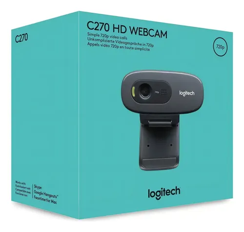 Webcam C270 Logitech Color Negro Hd