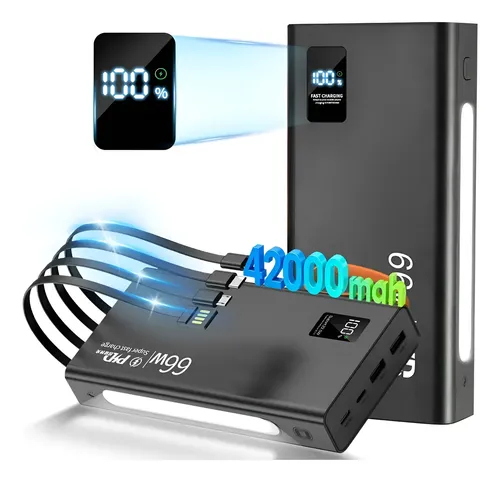 Power Bank 35000mah Batería Portátil Pila 66w Carga Rápida