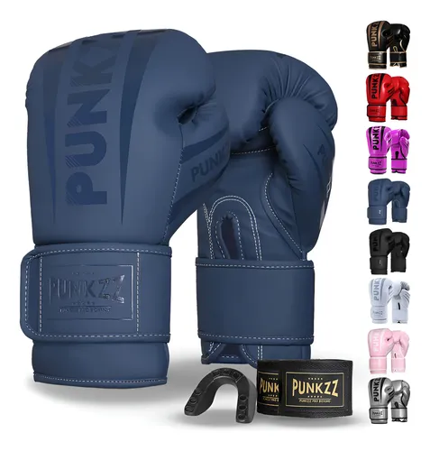 Guantes De Box Punkzz Para Kickboxing,strap Velcro, 8 - 18oz