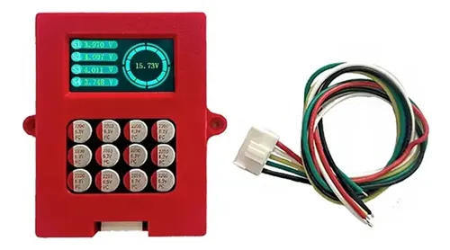 Balanceador 3-4s 5a Con Pantalla De Voltaje Tft Lipo/lifepo4