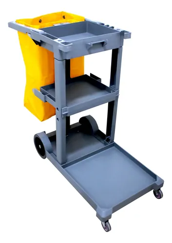 Carrito Limpieza Innova Bolsa Y Tapa Aseo Conserje Uso Rudo