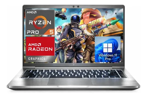 Portátil HP Elitebook G9 with Amd Ryzen 5 Pro 5675u, 16 GB de RAM DDR4, 256 GB SSD, Windows 11 Pro, For Business & Games - Excelente (Reacondicionado)