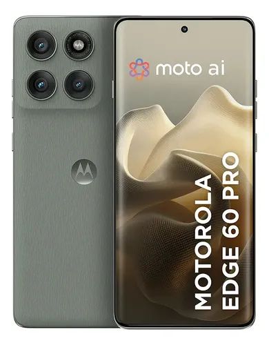 Smartphone Motorola Edge 60 Pro 5g, 512 Gb, 24 Gb (12 Gb De Ram+12 Gb De Ram Boost), Pantalla Cuádruple Moto Ai, 50 Mp, Cámara Militar Sony Ultra Strength Ip68 + Ip69, Gris
