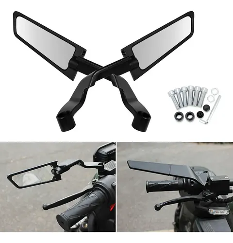 Nuevo Alerón Espejos Retrovisores Moto Modificado Universal