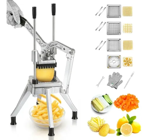 Picadora Comercial De Frutas Y Verduras Con 4 Cuchillas