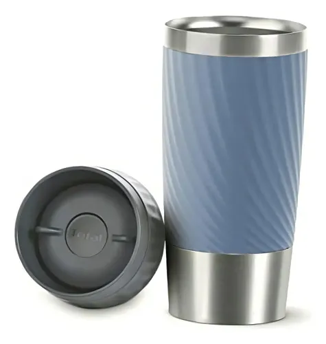 Termo De 360 Ml T-fal Easy Twist Azul, Taza De Viaje
