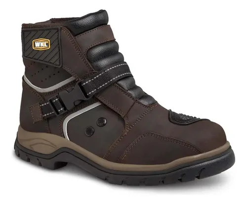 Bota Biker Hombre Motociclista Chopper Workland 3.0 Café