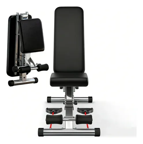 Banco Ajustable Para Pesas Plegable Y Multifuncional Gym