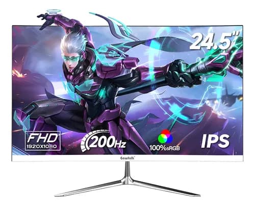 Monitor 24.5 Pulgadas Monitores Gamer 200hz Ips White