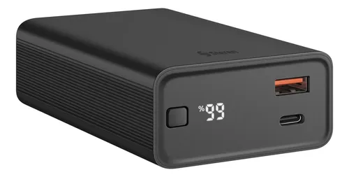 Steren Power Bank De 20,000 Mah Pd 65 W / Qc 18 W Con Una Sa Negro