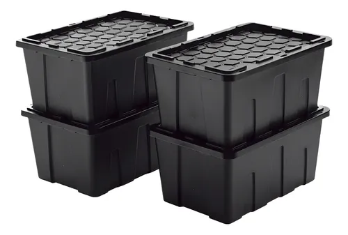 Set 4 Cajas Organizadora Uso Rudo Ecoforte 114lts / 30 Gal