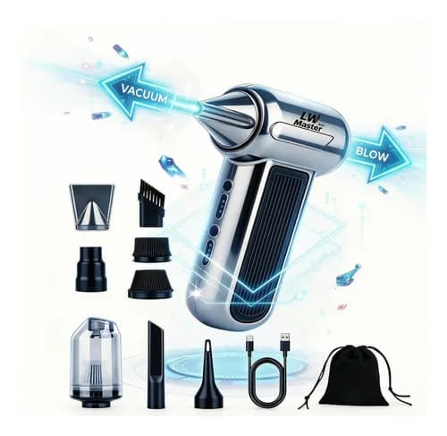 Soplador Turbina Aire Portatil 2 En 1 Soplador Aspirado