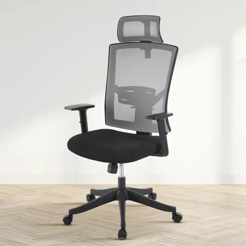Silla De Oficina Ergonómica Con Respaldo Alto Y Apoyo Lumbar