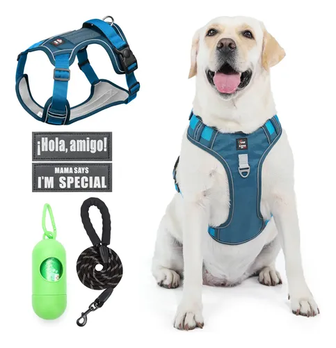 Pechera Arnés Para Perro Ajustable Reflectant Concorrea 1.5m