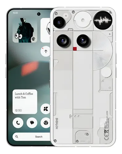 Nothing Phone (3) 16gb Ram 512gb Rom Teléfono 5g Smartphone Snapdragon 8s Gen 4 Pantalla 6.67'' 120hz 4500nits 50mp Triples Cámaras Ip68 Esim Nfc Color Blanco