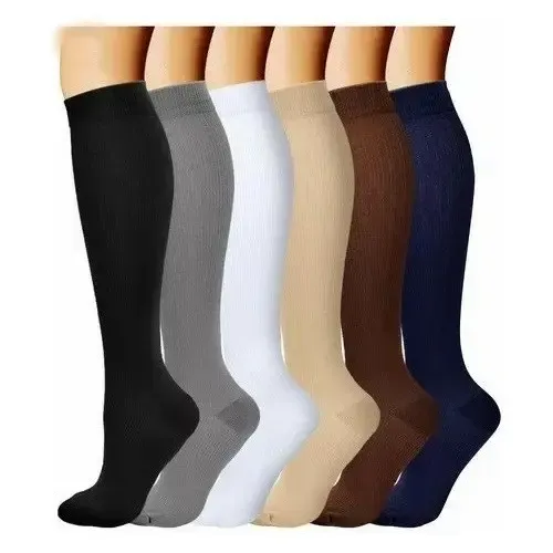 Calcetas Compresión Alivia Varices Y Circulación 6 Pares