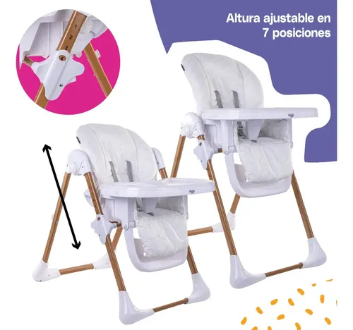Cosco Kids Silla Alta Para Bebé My Meal Blanco