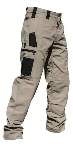 Pantalón Táctico Impermeable Y Muchos Bolsillos Hombre
