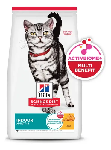 Croquetas Para Gato Hill's Science Diet Indoor Alimento Para Gato Adulto De Interiores Sabor Pollo 7Kg