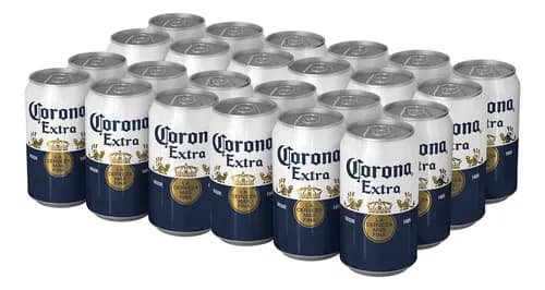 Cerveza Clara Corona Extra, 24 Latas De 355ml C/u