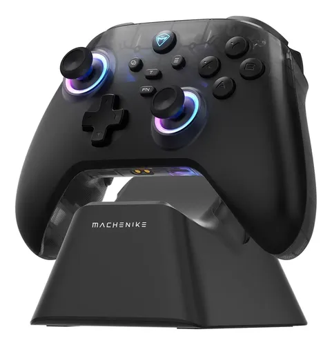 Machenike G3 V2 Gamepad Control Gamer Mando De Juego, Bluetooth Inalámbrico + 2.4g + Con Cable, Para iPhone... Negro