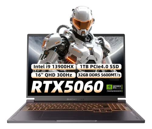 Rtx 5060 Laptop Gamer I9 13900hx Machenike L16s Qhd 32g 1tb