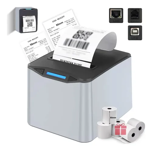 Impresora Térmica Esc/pos Con Corte Automático De 80mm, Lan