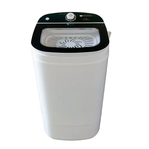 Secadora Centrífuga White-westinghouse Capacidad 8 Kg, Tapa Abatible De Cristal Templado, Doble Dispositivo De Seguridad, Cesta De Acero Inoxidable, Manguera De Desagüe Y Llenado Mod. Wwcsd1003mg