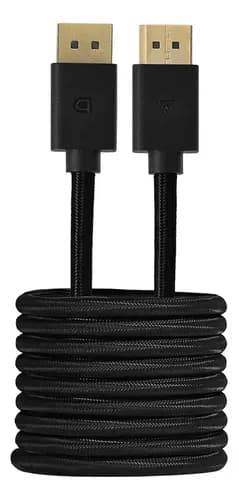 Cable DisplayPort 1.4 Game Factor DTD400 Alta Velocidad Para Gaming 2mt 4K 120Hz HDR10 32.4Gbps Conectores Chapa Oro