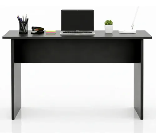 Escritorio De Madera 120x50 Minimalista Moderno Oficina Casa Negro