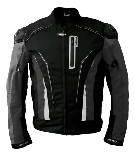 Chamarra Moto Immortale Confort Z Gris Con Protecciones
