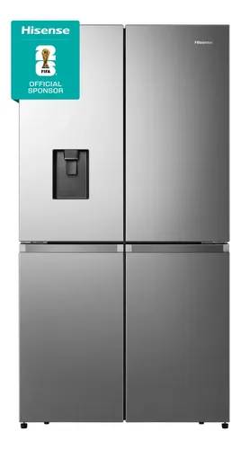Hisense RC21N6FDX-Refigerador cross door,21.4 pies cúbicos, Zona Triple, Diseño de puerta premium, 90.8 × 72.5 × 178.5cm (AnchoxLargoxAlto),Gris