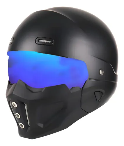 Casco Abatible Moto Modular Dot Negro Mate Street Piloto