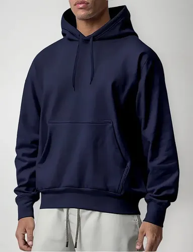 Sudadera Color Sólido Con Capucha Casual De Moda Unisex