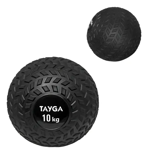 Pelota Balon Azote Slam Ball Medicinal 10kg Gym Cross Tayga Negro