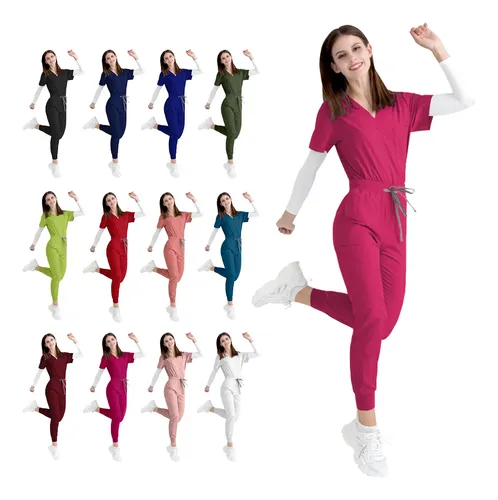 Jelrisofit Pijama Quirúrgica Scrub Jogger Uniforme Antifluid