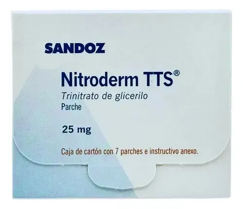 Nitroderm Tts Parche 25 Mg/24 Horas, 7 Parches