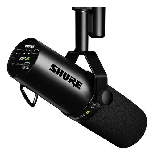 Micrófono Shure Sm7db Cardioide Dinámico Con Preamplificador Negro