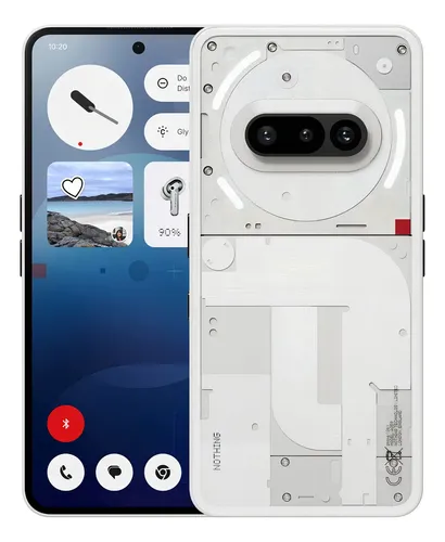 Nothing Phone (3a) 8gb Ram 128gb Rom Teléfono 5g Smartphone Snapdragon 7s Gen 3 Octa Core 6.77'' Amoled Pantalla 120hz 3000 Nits Nfc Bluetooth 5.4 Color Blanco