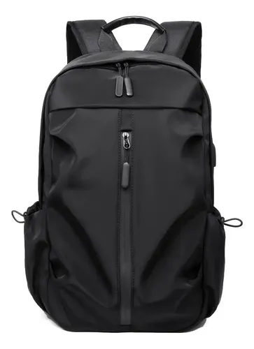 Mochila Gris, Multifuncional, Resistente Y Impermeable Ideal Para Escuela Y Viaje (22.6 L) Color Negro Diseño De La Tela Tela Oxford