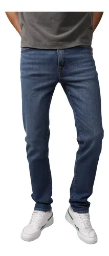 Jeans Slim Con Parches Y Fibra Tencel American Eagle Vintage