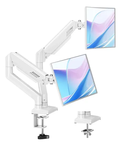 Soporte Doble Brazo De Base Monitor Mountup 13-32 Ajustable